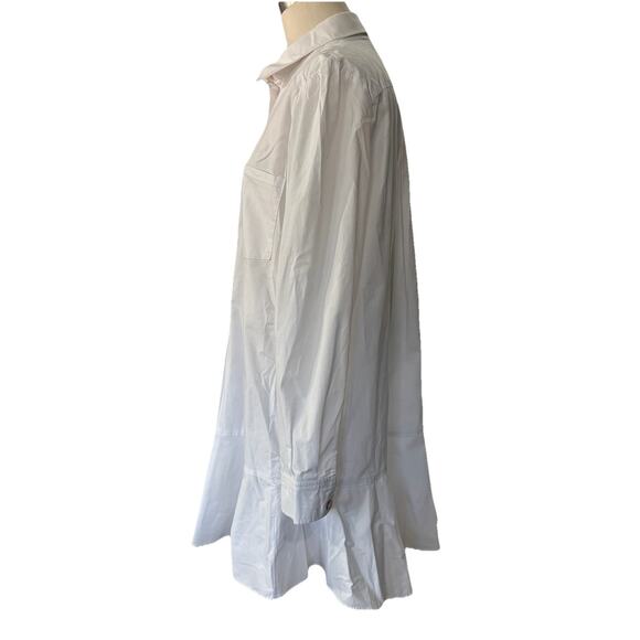 Tuckernuck White Cotton Poplin Callahan Shirt Dress Minimalist Crisp Size Medium - Picture 8 of 16